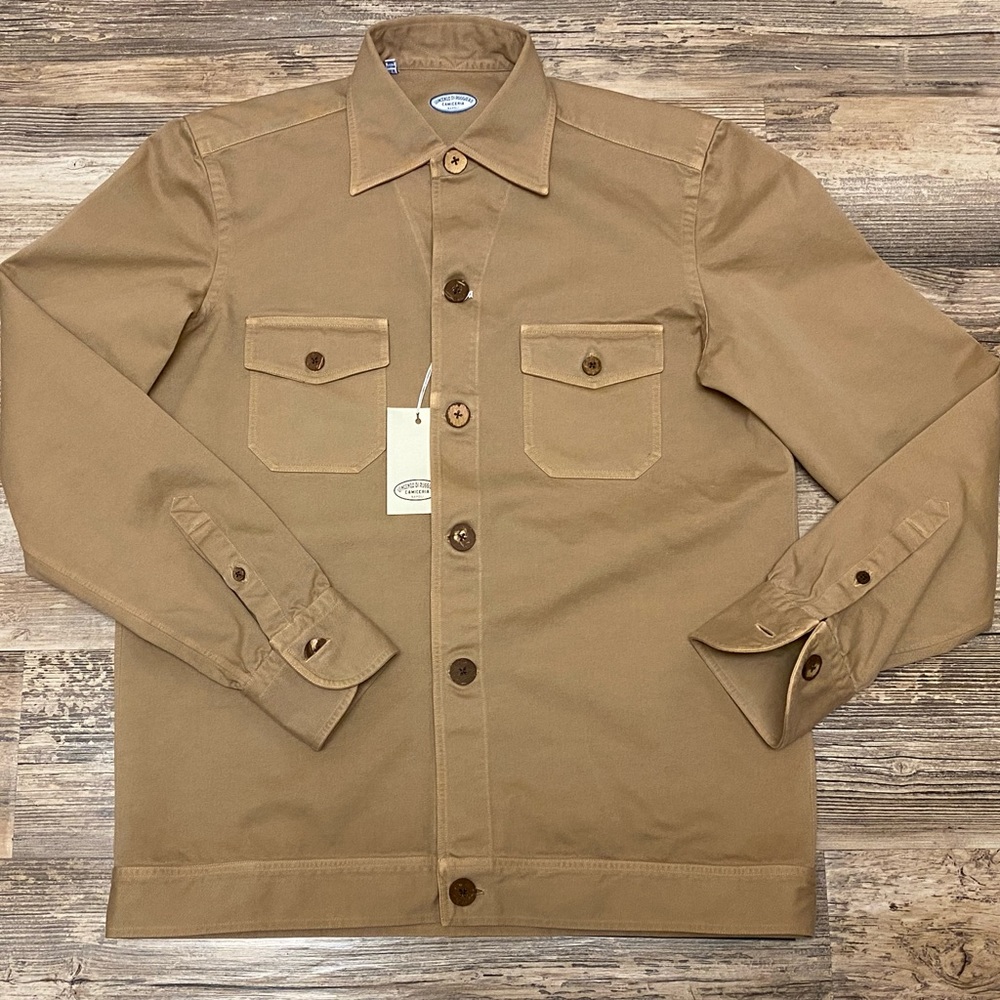 Vincenzo Di Ruggiero Shirt Jacket Shirt Travel Safari Shirt New Size Large or 38